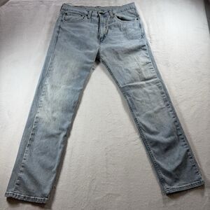 Levis 505 Jeans Men's 34x30 Light Blue Denim Regular Fit Straight Leg